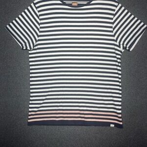 Striped Navy and White Women's Shirt
